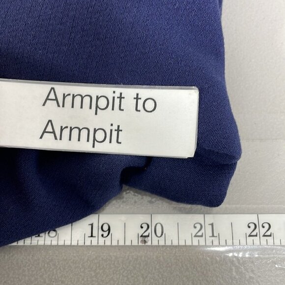 Harlowe & Graham Cardigan Jacket Open Front Blue Size Medium M - Picture 14 of 17